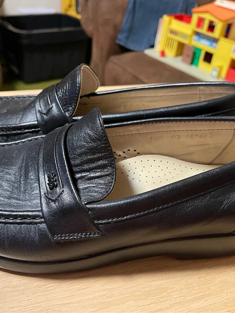 SAS Ace Woman’s Size 9.5 Shoes Black Handsewn Leather Tripad Moccasin Loafers